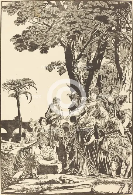 The Finding of Moses, 1741. Creator: John Baptist Jackson.