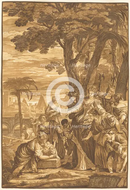 The Finding of Moses, 1741. Creator: John Baptist Jackson.