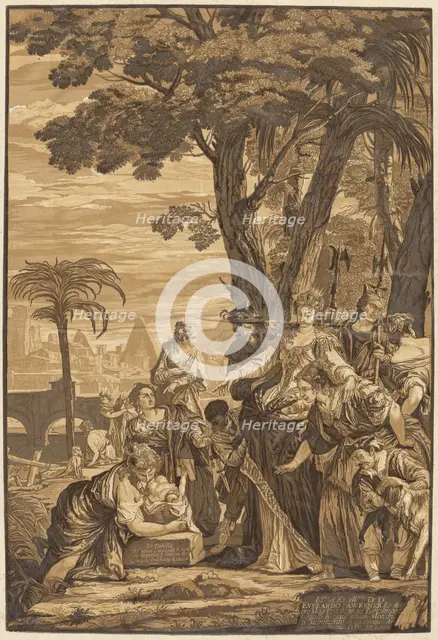 The Finding of Moses, 1741. Creator: John Baptist Jackson.
