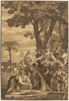 The Finding of Moses, 1741. Creator: John Baptist Jackson