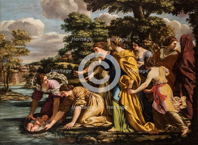 The Finding of Moses, 17th century.