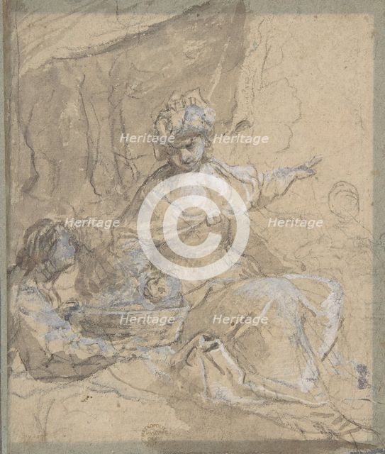 The Finding of Moses, 17th century. Creator: Anon.