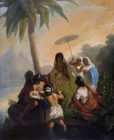 The Finding of Moses, 1864. Creator: Siemiradzki; Henryk (1843-1902)