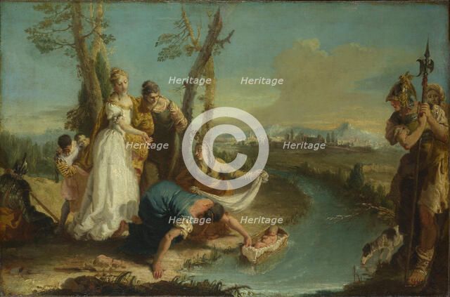 The Finding of Moses, after 1740. Artist: Zugno, Francesco (1709-1787)