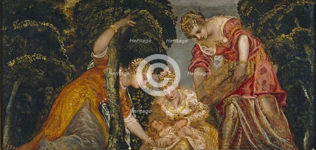 The Finding of Moses. Artist: Tintoretto, Jacopo (1518-1594)