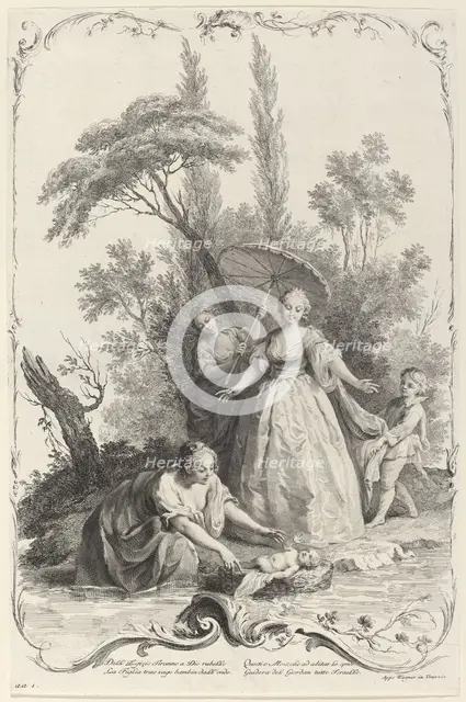 The Finding of Moses, c. 1745. Creator: Joseph Wagner.