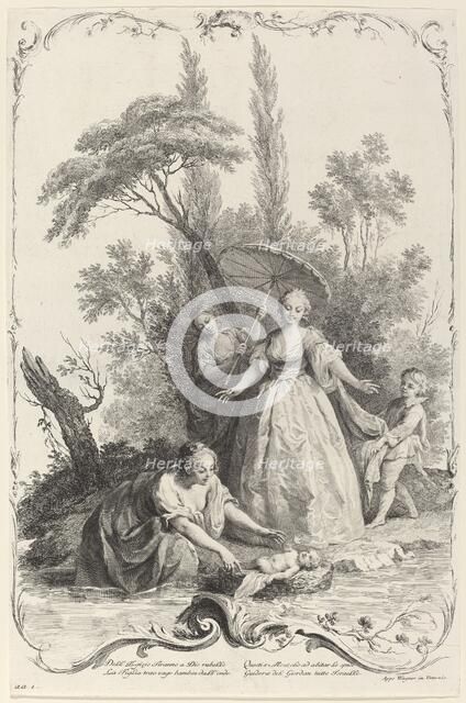 The Finding of Moses, c. 1745. Creator: Joseph Wagner.