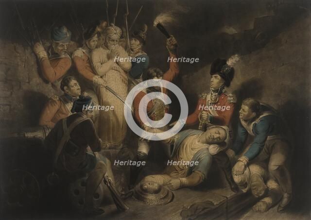 The Finding of the Body of Tippoo Sultan, published 1800. Creator: Samuel William Reynolds.