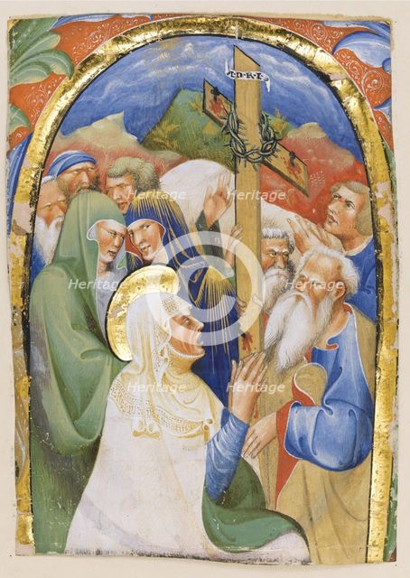 The Finding of the Holy Cross. From an manuscript Gradual, c.1420. Artist: Master of the Murano Gradual (active ca 1430-1460)