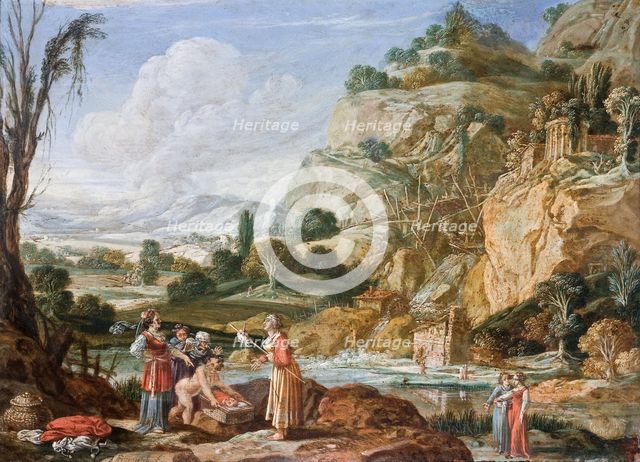 The Finding of the Infant Moses by Pharaoh's Daughter, 17th century. Artist: Breenbergh, Bartholomeus (1598-1657)