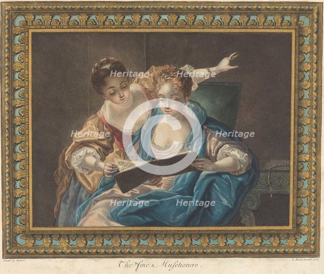 The Fine Musetioners, 1775. Creator: Louis Marin Bonnet.