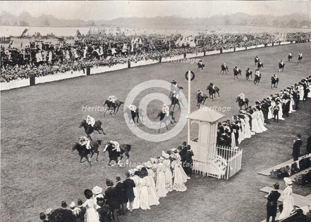 'The Finish for the Royal Hunt Cup', c1903.
