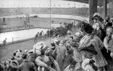 The finish of the marathon, Olympic Games, London, 1908, (c1920)