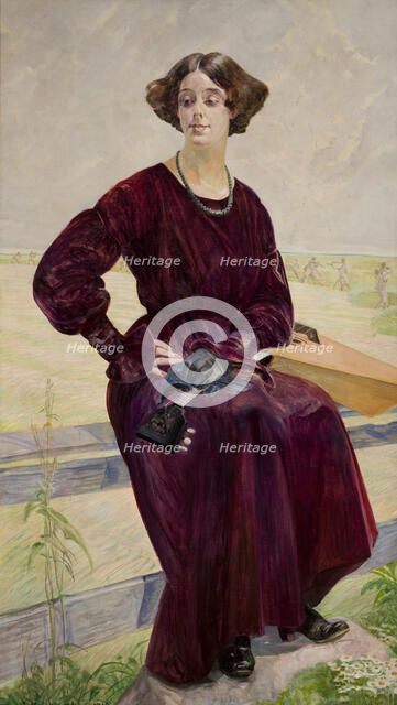 The Finished Song-Portrait of Róza Aleksandrowicz, 1919. Creator: Jacek Malczewski.