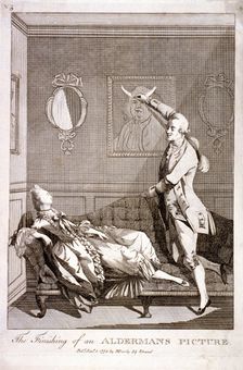 The Finishing of an Alderman's Picture 1773. Artist: Anon