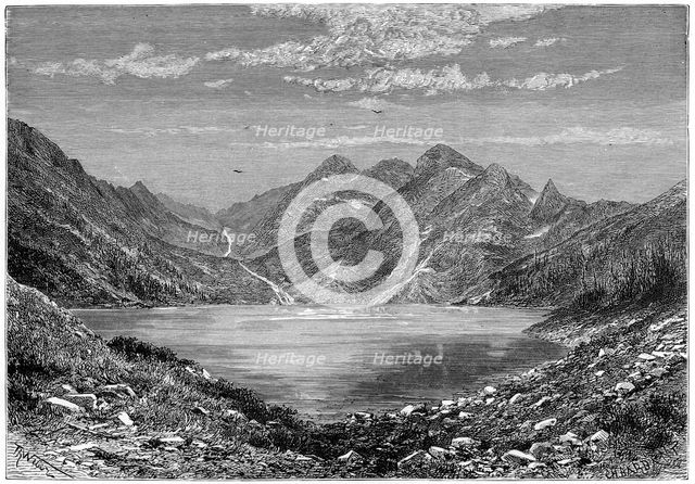 'The Fish Lake, Switzerland', 1879. Artist: Weber