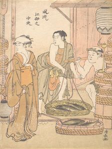 The Fish-monger. Creator: Torii Kiyonaga