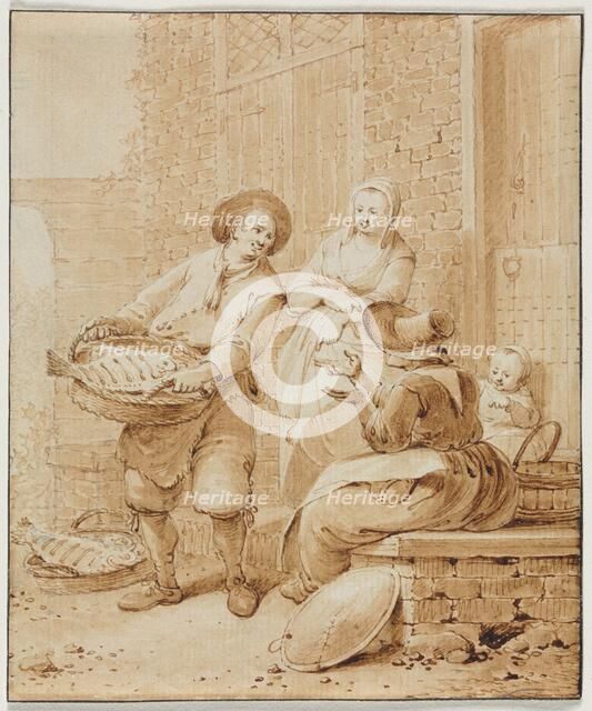 The Fish Monger, second half 18th century. Creator: Hendrik Meijer (Dutch, 1737-1793).