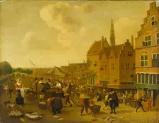The Fish Market at Leyden, c1646-1649. Creator: Jan Steen
