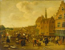 The Fish Market at Leyden, c1646-1649. Creator: Jan Steen