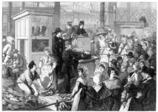 The Fish Market, the Lenten season in Paris, 1875