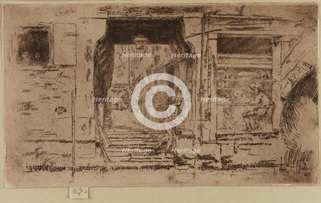 The Fish Shop, Venice, 1879-1880. Creator: James Abbott McNeill Whistler.
