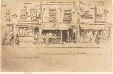The Fish-Shop, Busy Chelsea, 1887. Creator: James Abbott McNeill Whistler