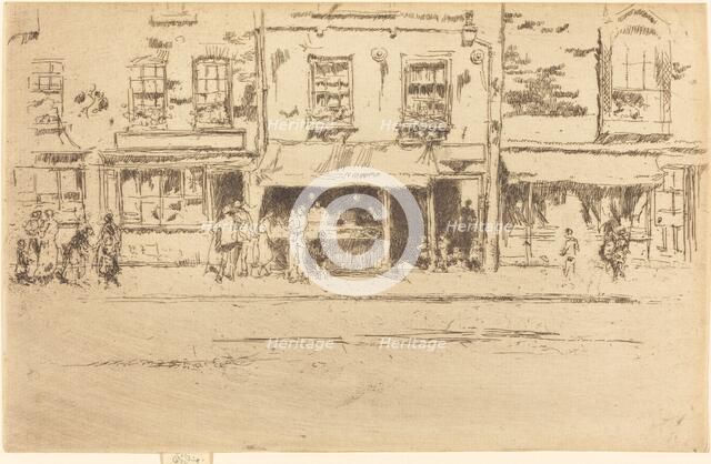 The Fish Shop, Busy Chelsea, 1887. Creator: James Abbott McNeill Whistler.