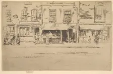 The Fish Shop, Busy Chelsea (Fish Shop, Chelsea), 1886-87. Creator: James Abbott McNeill Whistler