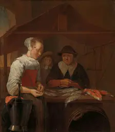 The fishwife, 1650-1670. Creator: Gerritsz Quiringh van Brekelenkam