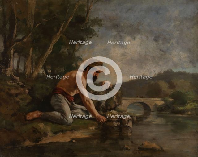 The Fisherman; Angler, between 1862 and 1877. Creator: Gustave Courbet.