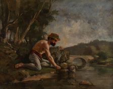 The Fisherman; Angler, between 1862 and 1877. Creator: Gustave Courbet
