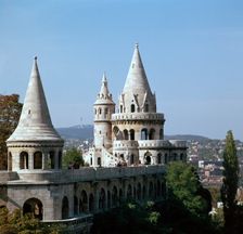 The Fisherman's Bastion on Castle Hill in Budapest