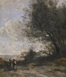 The Fisherman's Cottage, 1871. Creator: Jean-Baptiste-Camille Corot