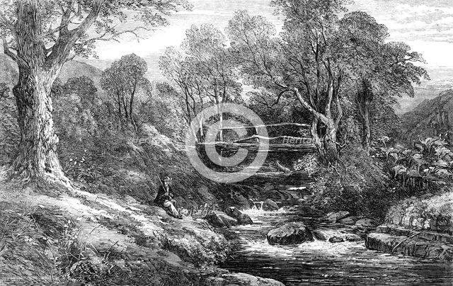 "The Fisherman's Haunt", by G. Chester, in the Exhibition of the Royal Academy, 1862. Creators: Unknown, George Chester.