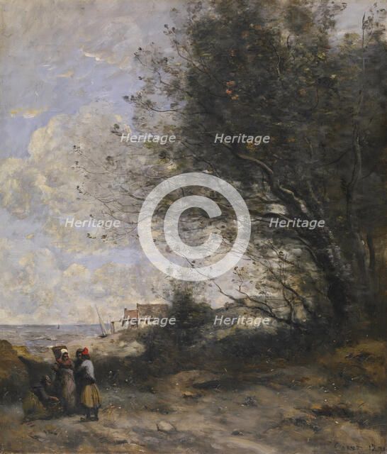 The Fisherman's Cottage, 1871. Creator: Jean-Baptiste-Camille Corot.