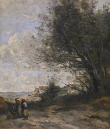 The Fisherman's Cottage, 1871. Creator: Jean-Baptiste-Camille Corot