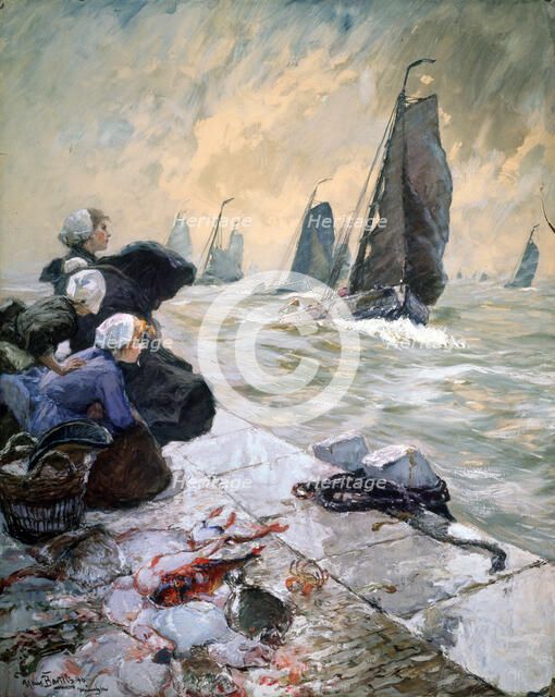'The Fisherman's Wifes', 1896.  Artist: Hans von Bartels