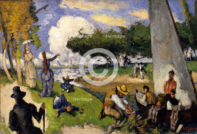 The Fishermen (Fantastic Scene), ca. 1875. Creator: Paul Cezanne.
