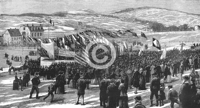 ''The Fisheries Question in NewFoundland, Demonstration against the French Fishing in British Waters Creator: Unknown.
