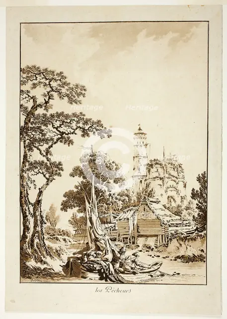 The Fishers, 1771. Creator: Jean Baptiste Le Prince.