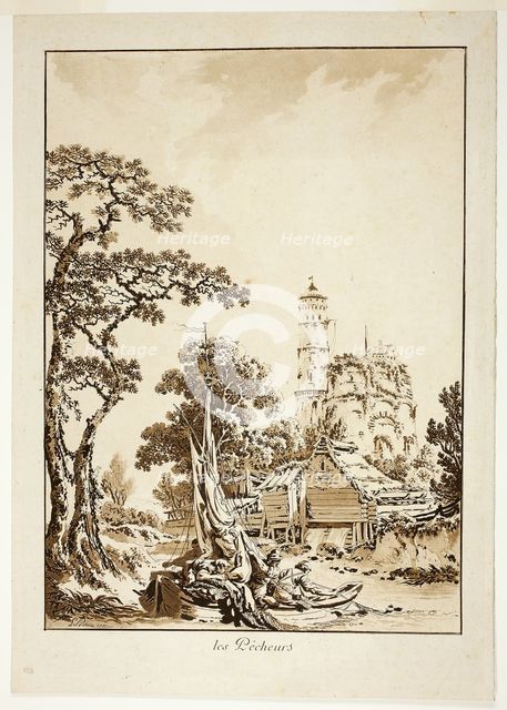 The Fishers, 1771. Creator: Jean Baptiste Le Prince.