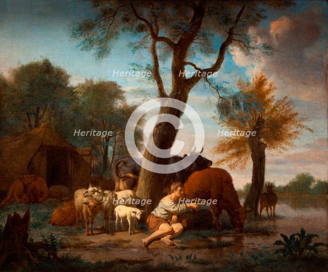 The fishing herdsman, 1664. Creator: Adriaen van de Velde.