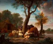The fishing herdsman, 1664. Creator: Adriaen van de Velde