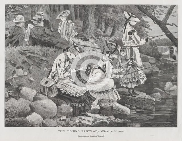 The Fishing Party (Appleton's Journal, Vol. II), October 2, 1869. Creator: John Filmer.