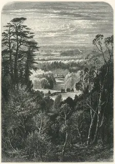 The Fishing Temple, Virginia Water, from the Belvidere c1870