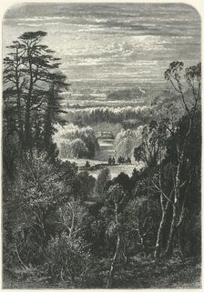 The Fishing Temple, Virginia Water, from the Belvidere c1870