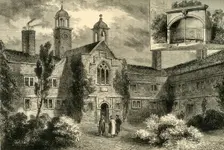 The Fishmongers Almshouses in 1850 (c1878). Creator: Unknown
