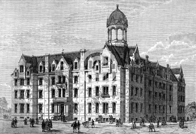 The Fisk University College and Jubilee Hall, Nashville, Tennessee, 1873. Creator: Unknown.