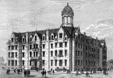 The Fisk University College and Jubilee Hall, Nashville, Tennessee, 1873. Creator: Unknown